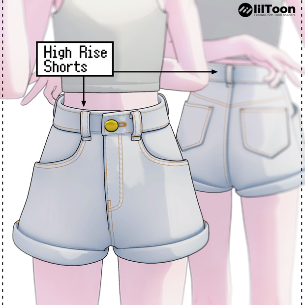 【Lapwing】High Rise Shorts