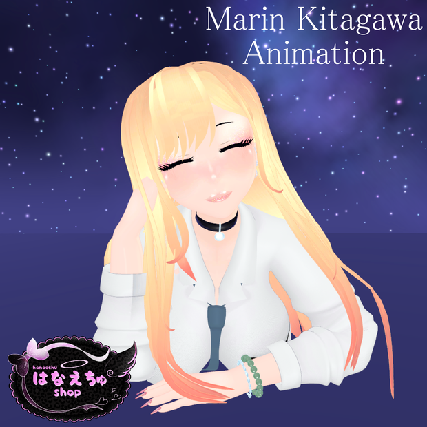 FREE POSE ANIMATION Marin Kitagawa VRCHAT unitypackage