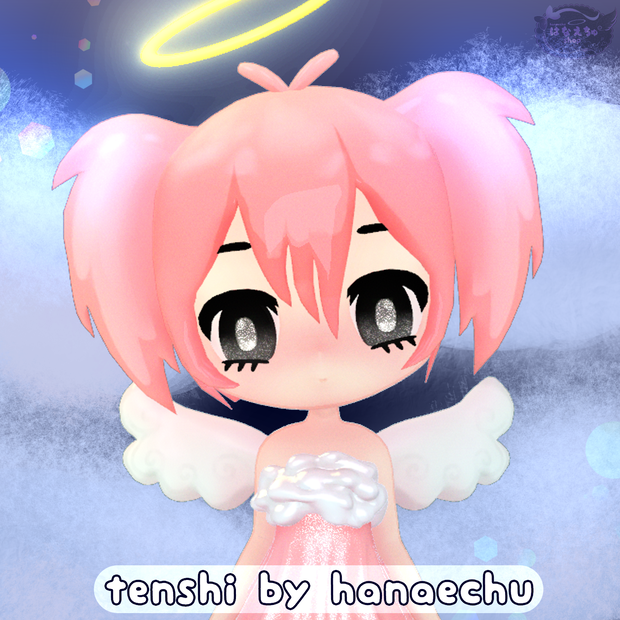 Tenshi オリジナル3Ｄモデル「てんし」Angel PhysBone Unitypackage