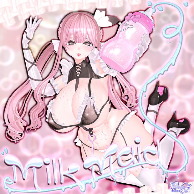 「伊邪那美2.0対応」 MILK MAID 🍼🍓 ミルクメイド 衣装セット Modular Avatar Unitypackage