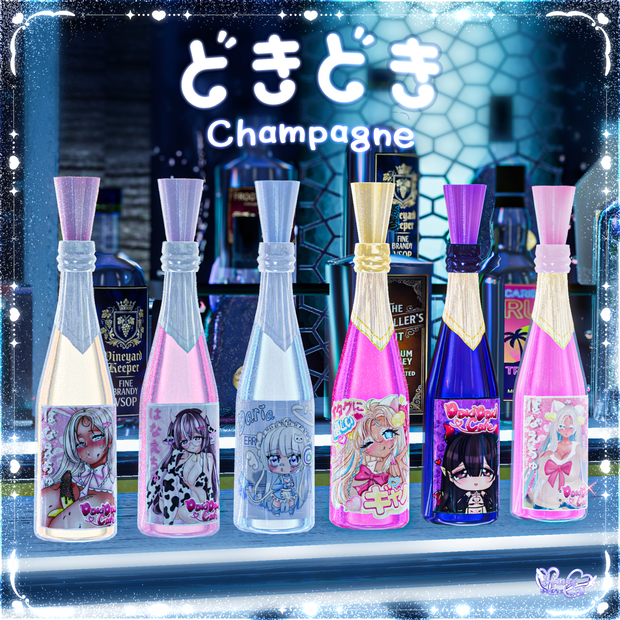 【VRChat World】Mini Champagne Gimmick 🍾 シャンパンギミック AudioLink対応