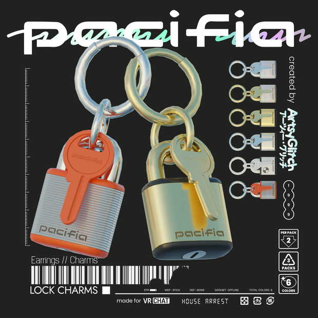 Lock Charms // Earrings 【PACIFIA WARES】