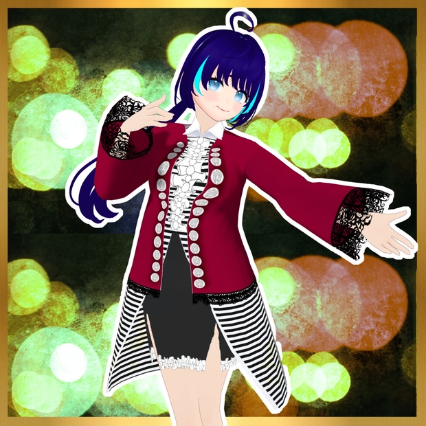 Vroid正式版対応】モノクロシャツとジャケット - Lapis Lazuli
