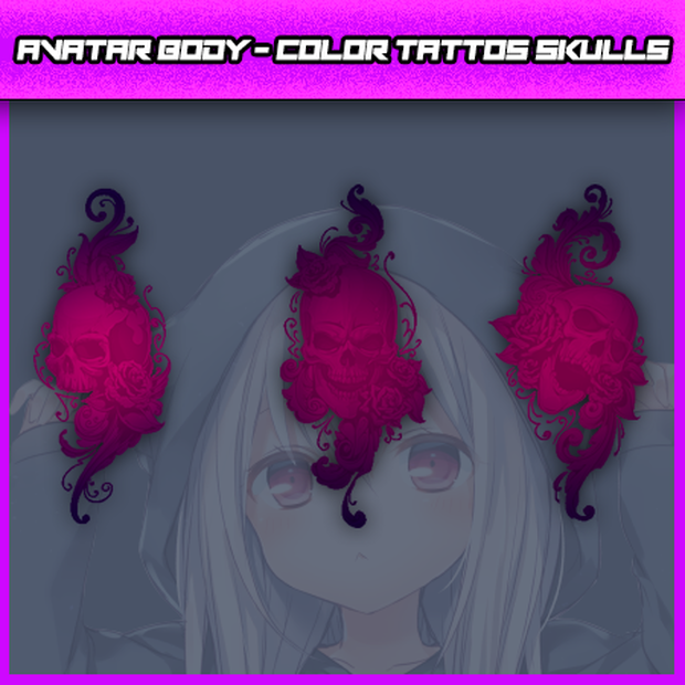【Fade Color / Effect Tattoos 2】- 【VRC】<Kissma / Kikyo or Avatar>