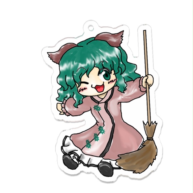 水彩画 Rinka】 幽谷響子 同人手描きイラスト 東方Project A4（2025年