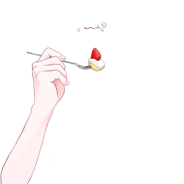【VTuber】ひとくちショートケーキ 手素材