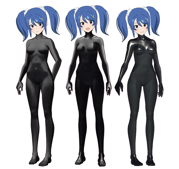 【Vroid】3種類の全身ラテックススーツのテクスチャー 3 full-body latex suit textures