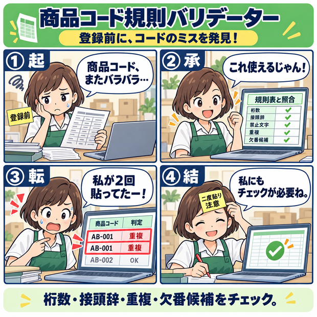 商品コード規則バリデーター / Product Code Rule Validator