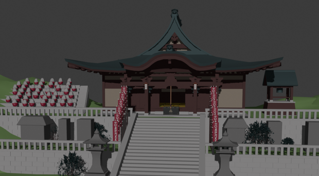 【クリスタ３D素材】命蓮寺