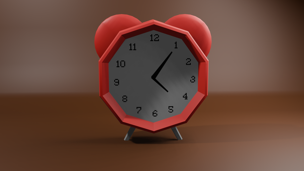 Low poly clock