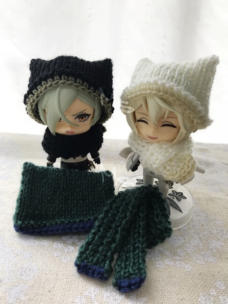 【刀剣乱舞】 イメージカラー ねんどろいど用 ネコ耳帽子+マフラー