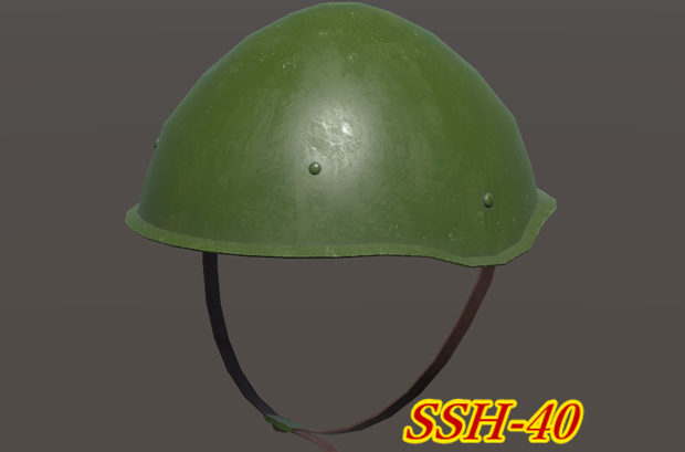 【VRChat想定】 ソビエト軍ヘルメット　SSH-40