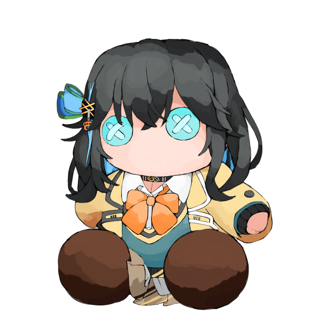 ぬいぐるみ風宮舞モカさん立ち絵