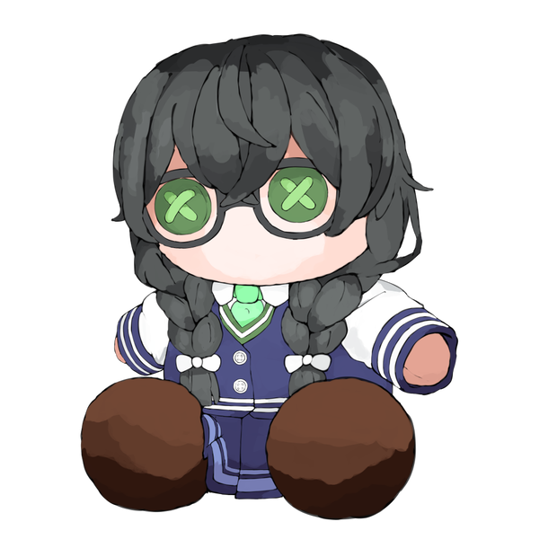 ぬいぐるみ風花隈千冬さん立ち絵
