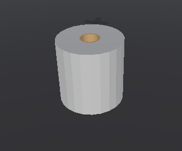 【無料3Dモデル】トイレットペーパー【VRchat想定】