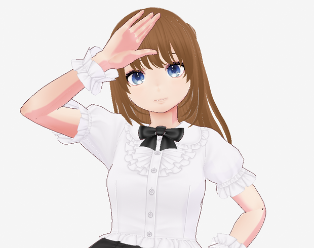 【vroid・VRM】オリジナル３Dモデルあかね