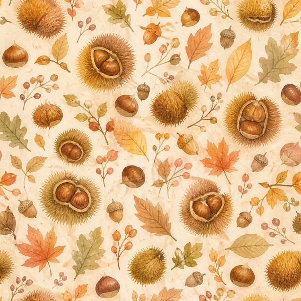 Chestnut Autumn｜栗と秋の葉