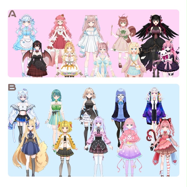海外個人輸入 ランダムアクリルキーホルダーA - BOOTH - corecatis 事務用品