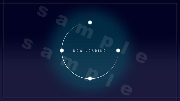 【シンプル 動画素材】NOW LOADING 配信オープニング画面