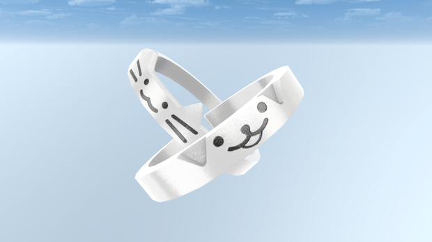 [VRCHAT] Cat&Dog Ring/猫と犬のカップルリング