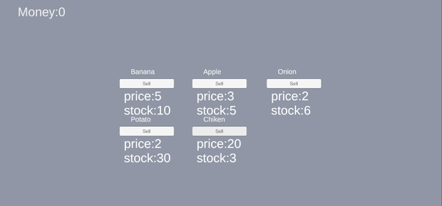 Simple Shop System with Stock Limit (Unity) 在庫制限付きショップシステム