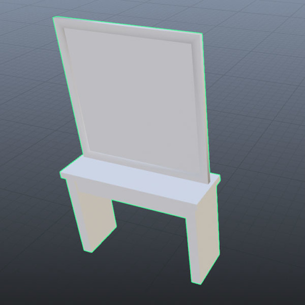 【３Dモデル】化粧台