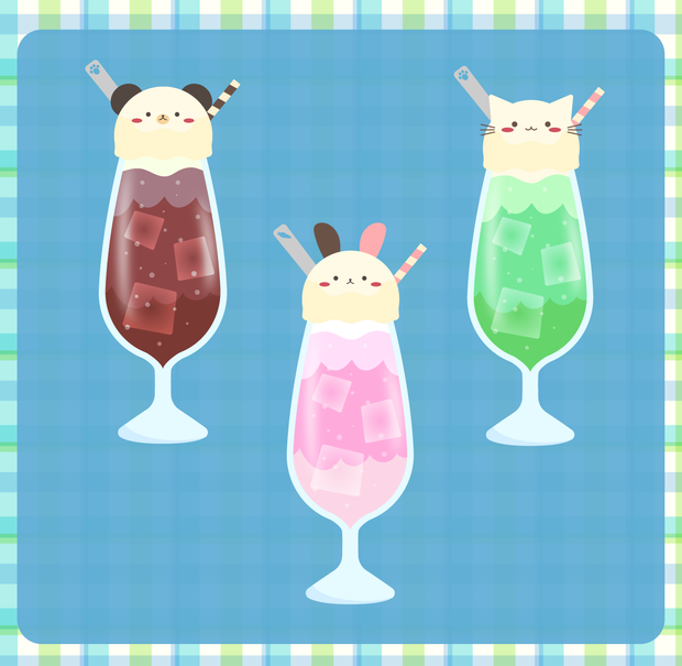 【フリー素材】アニマルフロート