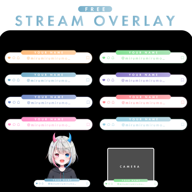 【フリー素材】FPSにも使える！StreamOverlay