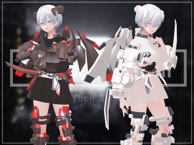 -cyber series- DEKADEKA armor【VRC】【森羅ちゃん対応