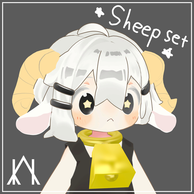 [Outdated] Sheep set [ear,horn,bell] [Mamehinata]