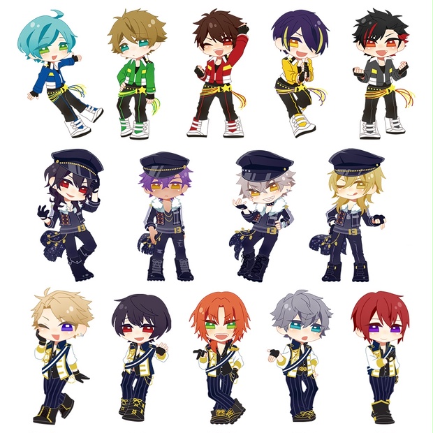新品☆あんスタ【Knights】スティックアクリルキーホルダー☆3点