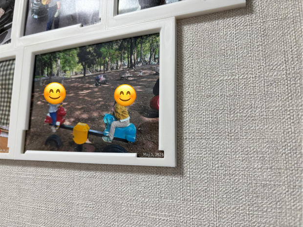 ミニマリスト フォトフレーム｜日付が見えるデザイン 3Dプリントデータ