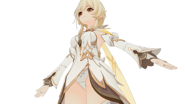 (MMD) 原神 蛍新衣装 パンツVer