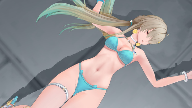 (MMD) 鳴潮 琳奈 水着ズボン着脱Ver