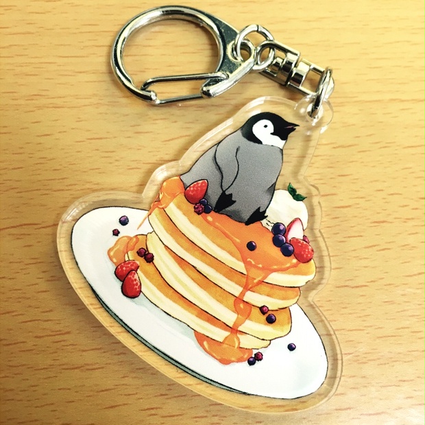 PENGUIN FOOD「パンケーキ」 アクリルキーホルダー