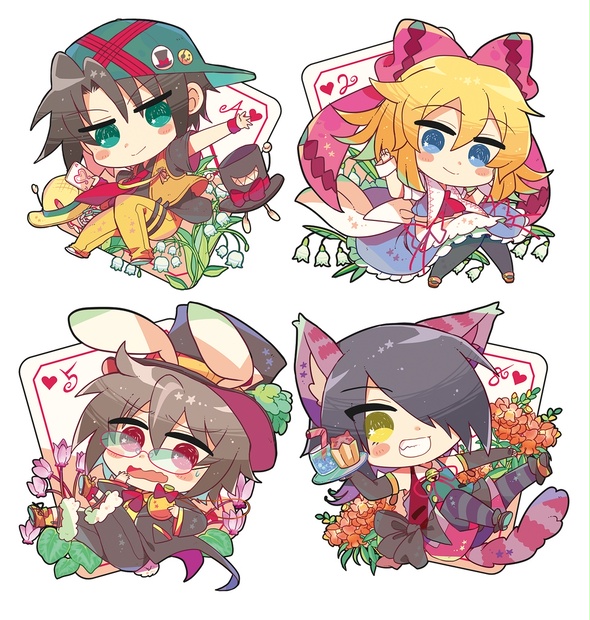 不思議の国の花言葉アクリルキーホルダー ハナカセ本舗 Booth店 Booth