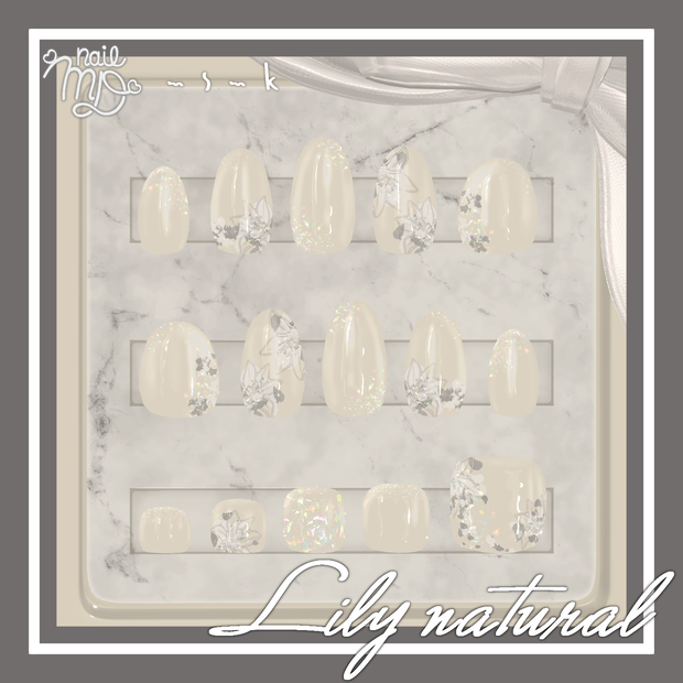 【Nail】Lily natural【MDollnail対応】