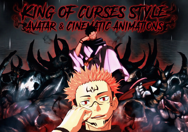 [VRChat] "King of Curses" Style Avatar & Cinematic Animations ⛩️