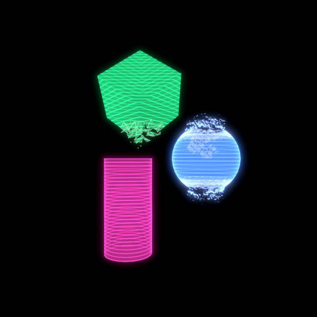 立体映像風シェーダー(Volumetric display like shader)