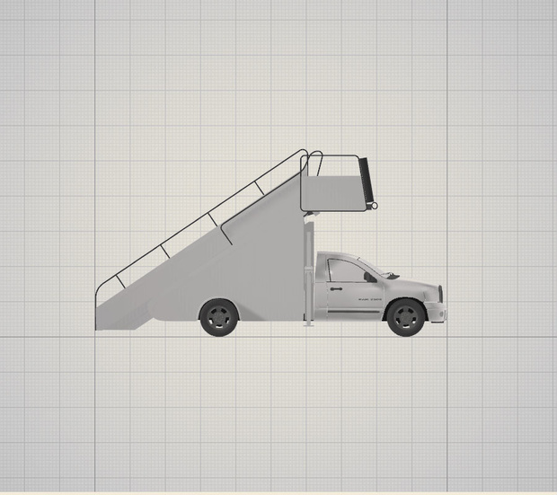 3d  車　階段