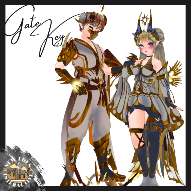 Gate & Key Bundle - 3.0 Avatar with Scratch Assets + Optimized Version - Physbones Updated