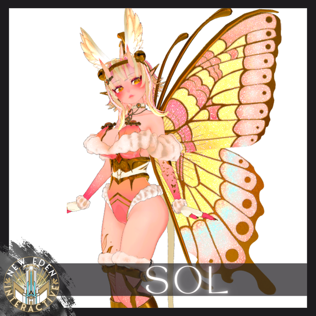 Sol - 3.0 Avatar with Scratch Assets + Optimized Version - Physbones Compatible