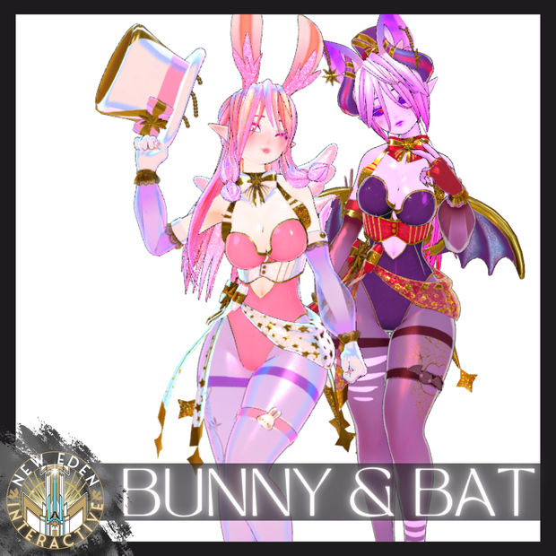 Bunny & Bat - 3.0 Avatars with Scratch Assets + Optimized Version - Physbone Compatible