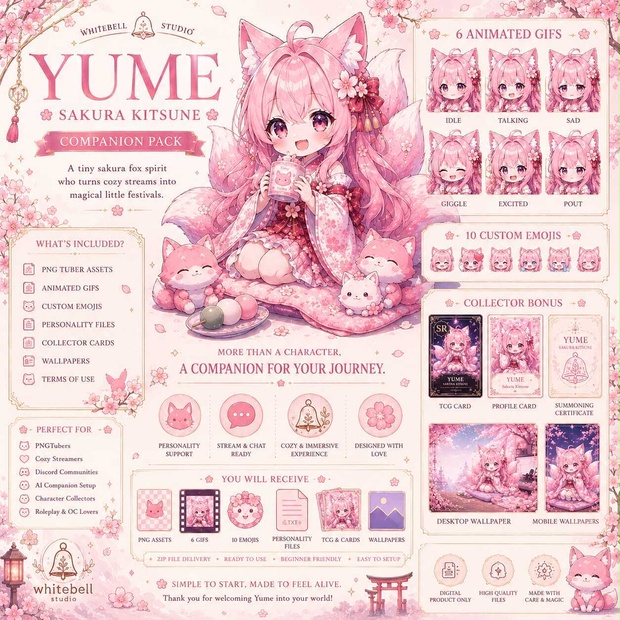 YUME – SAKURA KITSUNE COMPANION PACK (Vol. 1)