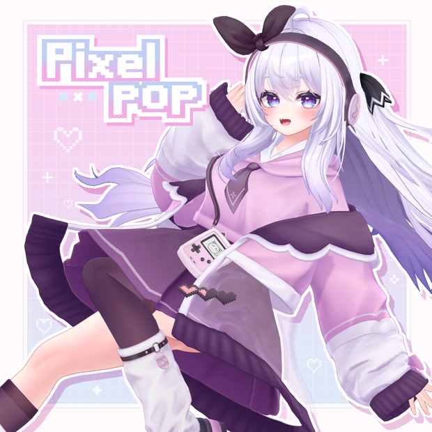 【14アバター対応】衣装モデル『ピクセルポップ』