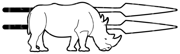 Rhino Spear PNG transparent Vector tattoo VRchat avatar VROID