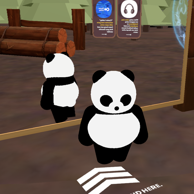 パンダ型アバター『Kepa』廉価版（VRM形式、大・小セット）