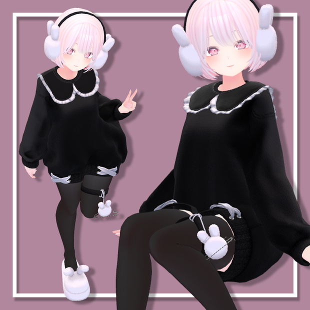 【セレスティア用衣装】 寒いけど可愛くなりたい🖤