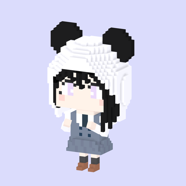 ナツキ #01（Fuhua Voxel Fanart）