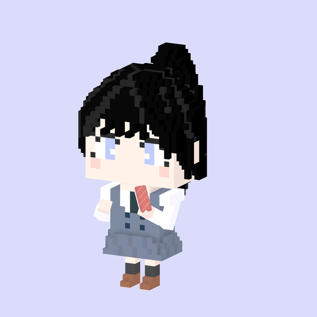 スズナ #01（Fuhua Voxel Fanart）